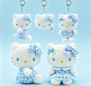 蘭白格子係列Kitty